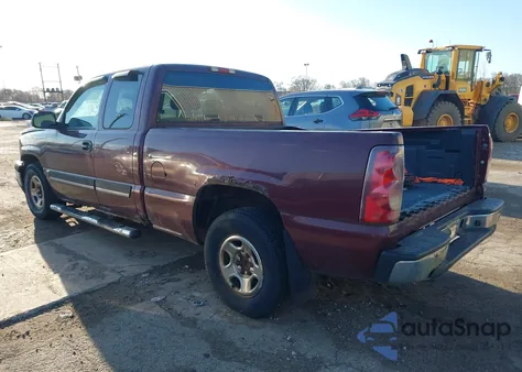 2003 Chevrolet Silverado 1500 Ls из США, поврежденный, VIN 2GCEC19T631288034
